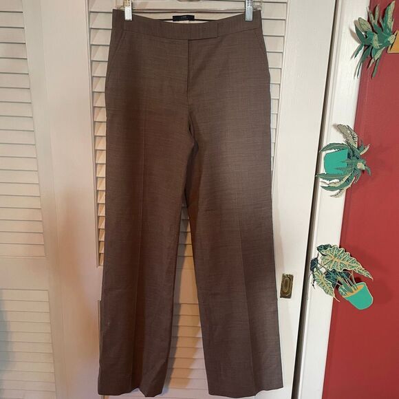 J CREW | tan stretch wool trouser pants 0 - Picture 1 of 9